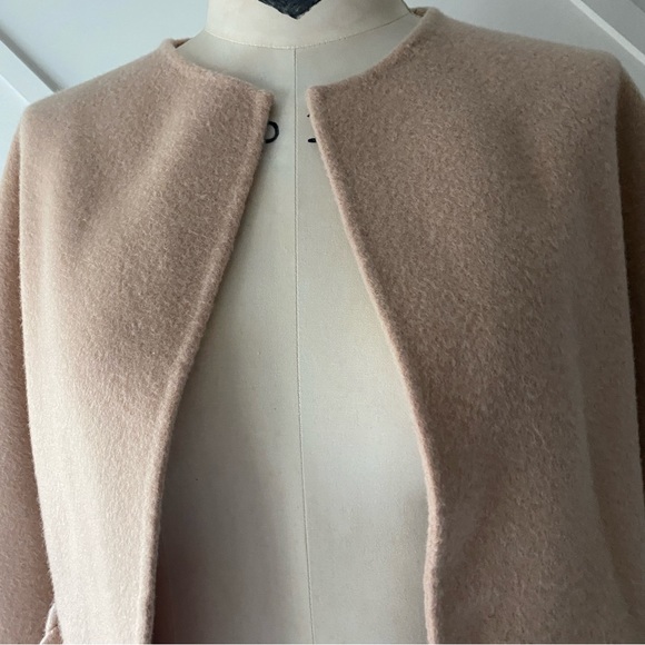 BA&SH Blame Belted Brushed Wool Short Coat - 1 (S) - Picture 6 of 15